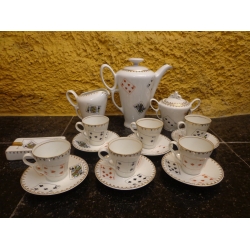 Conjunto Cafezinho em Porcelana Naipes