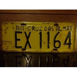 Antiga Placa Automotiva BA - EX