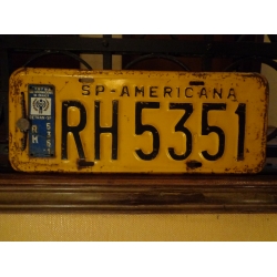 Placa Automotiva Amarela SP - RH 5351