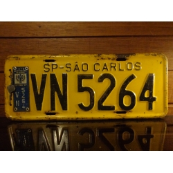 Placa Automotiva Amarela SP - VN 5264