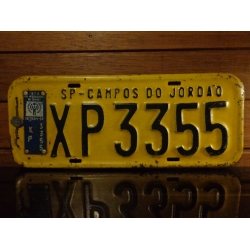 Placa Automotiva Amarela SP - XP 3355