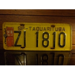 Placa Automotiva Amarela SP - ZI 1810